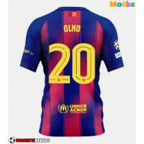 Moške Nogometnih dresov Barcelona Dani Olmo #20 Domači 2025-26 Kratki rokavi